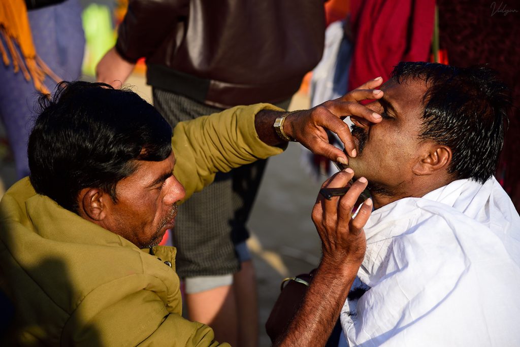 An image of a person getting a shave